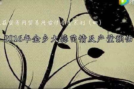 2016年金鄉(xiāng)大蒜苗情及產(chǎn)量預估 (3069播放)
