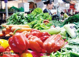 鄭州：蔬菜價(jià)格穩(wěn)中有漲 ()