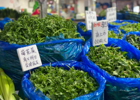上海：氣溫升高  菜價回落
